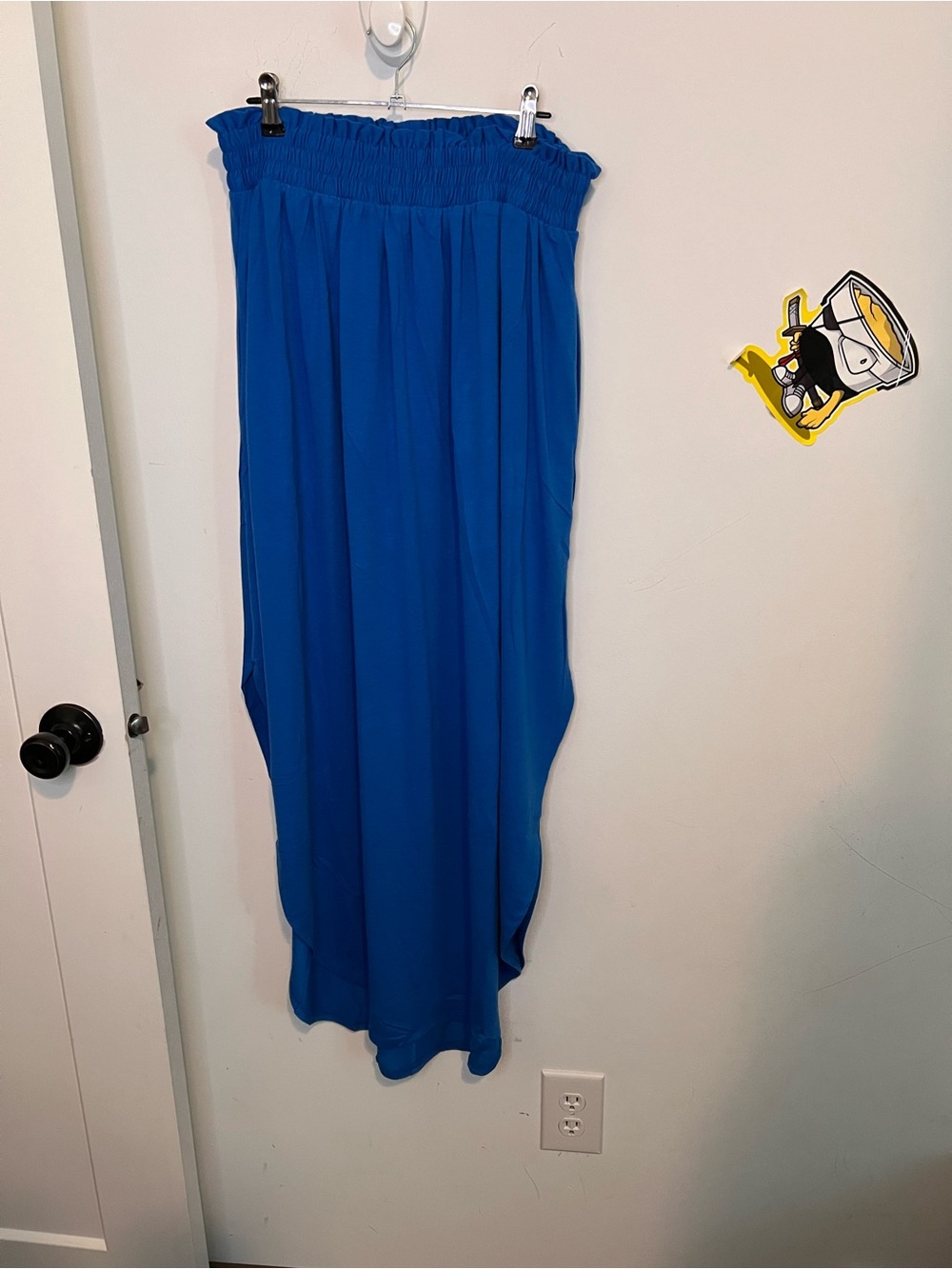 Zenana Outfitters Royal Blue High-Low Maxi Skirt